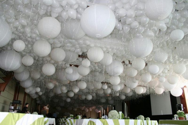 Wedding Balloon Ideas - Ceiling
